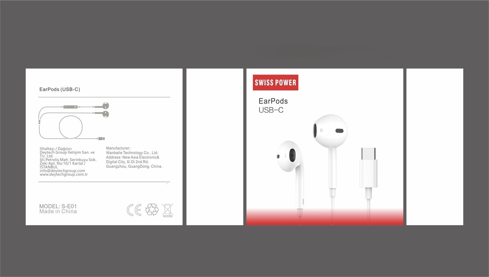 Swiss Power USB-C Kablolu Kulaklık